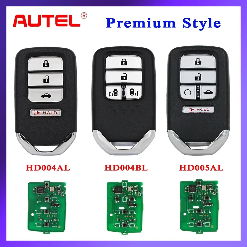 

AUTEL MAXIIM IKEY Premium Style Smart Key for Honda HD004AL HD004BL HD005AL Used with MaxiIM KM100 KM100E IM508 IM608 PRO