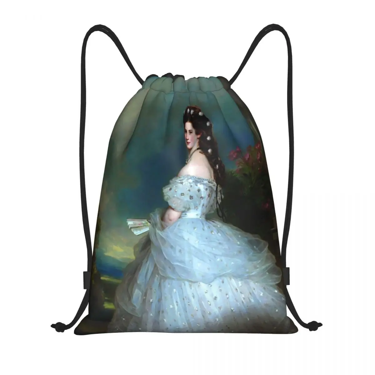 

Custom Portrait Of Empress Elisabeth Of Austria Drawstring Bags Lightweight Franz Xaver Winterhalter Sports Gym Storage Backpack