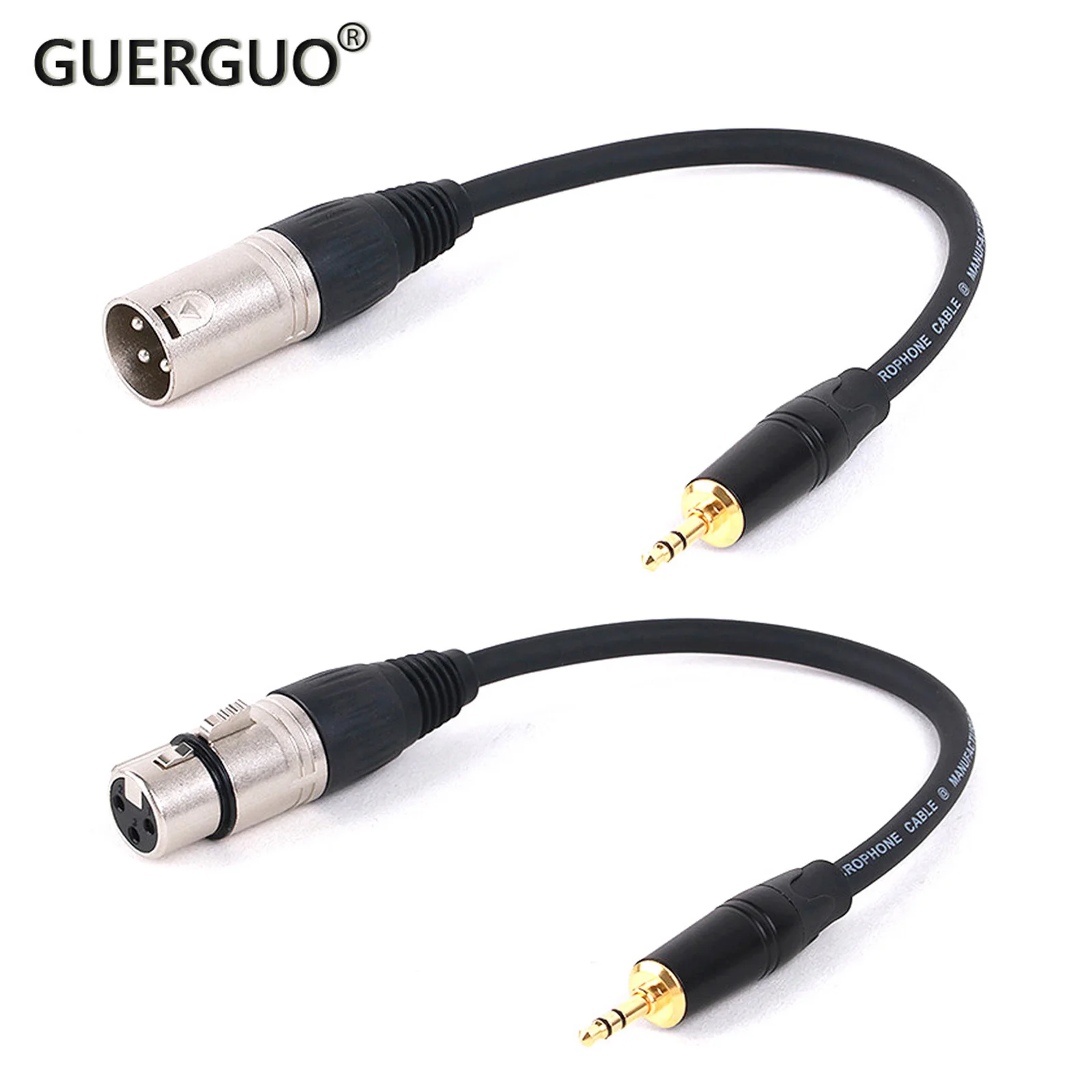 Bunte 3,5mm Stereo-Trs-Stecker buchse an 3-poliges XLR-Mikrofon kabel PVC-symmetrisch für Mikrofon-/Mixer-/Gitarren-/PA-Systeme usw.