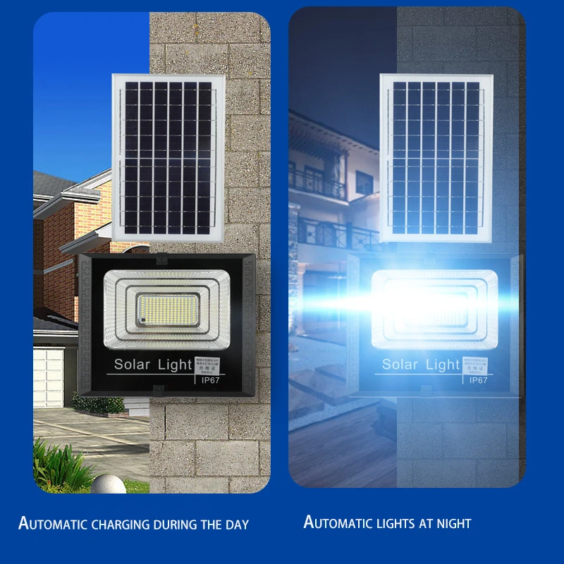 motion sensor solar lights waterproof 144cob led security wall lights street lamp with 3 mode garden garage door yard lamp Solar Street Lights Outdoor Waterproof  LED Lamp with  Lighting Mode Solar Powered Lights for Garden Patio Timing Remote Control