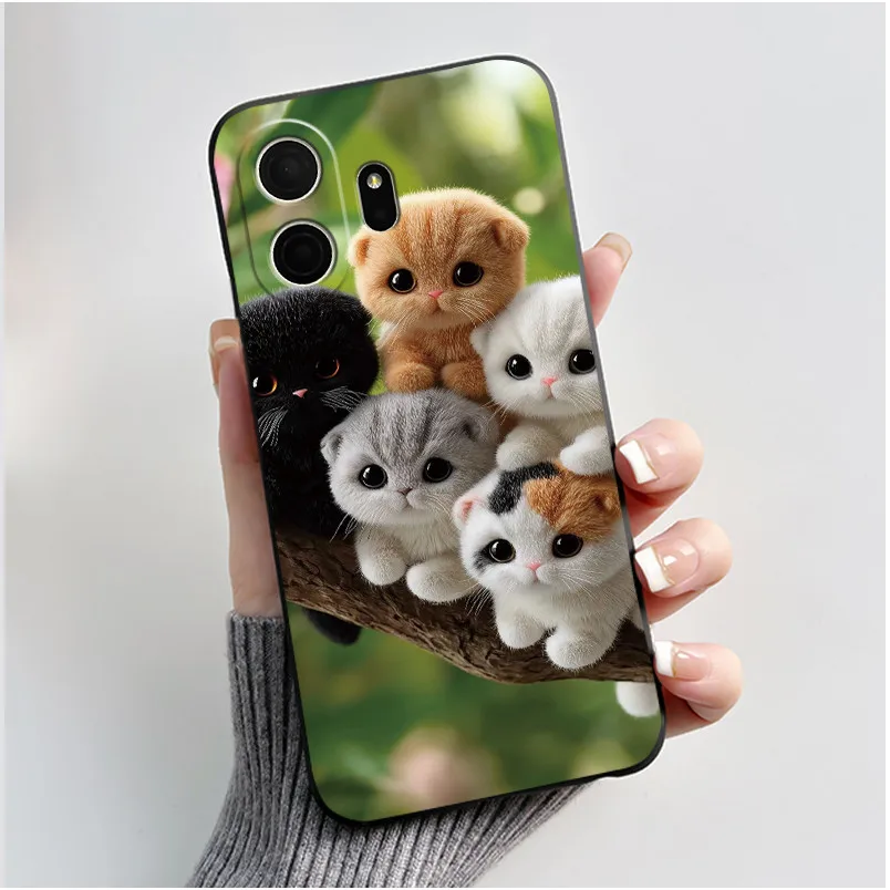 Fashion Penguins in the Snow Pattern - Black Anti-Scratch Soft Case
