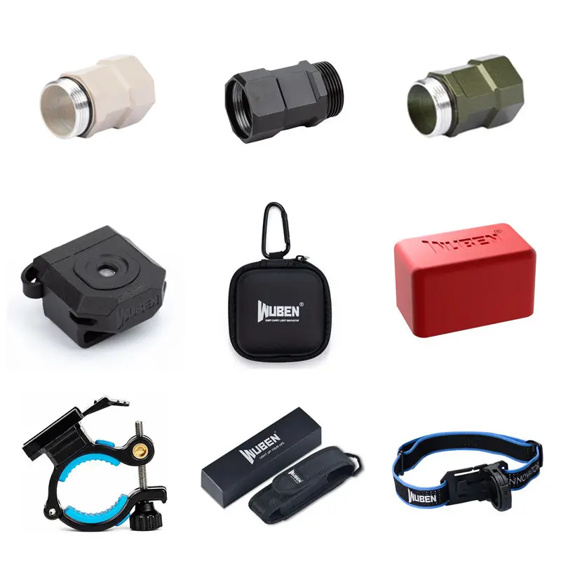 WUBEN Taschenlampen-Zubehör für P1 Stirnband E7 Gesten-Sensor-Verlängerungsrohr T4 TacRing X2Pro Taktischer Heckschalter Roter Diffusor – Detail 1
