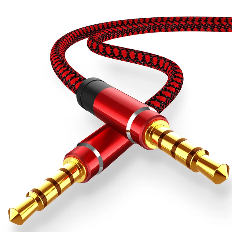 1.5M Jack 3.5mm Audio Cable Nylon Braid 3.5mm Car AUX Cable Headphone Extension Code for Phone MP3 Car Headset Speaker
