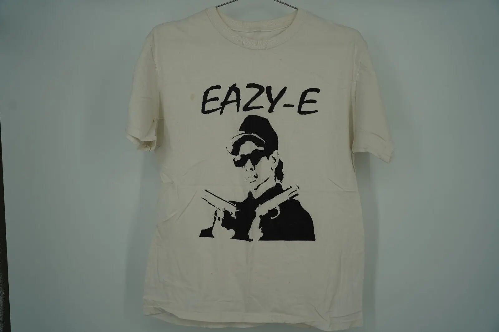 Eazy-E T-Shirt White M Nwa Hip Hop Dr Dre Ice Cube Rap Mc Ren Dj Yella 80S