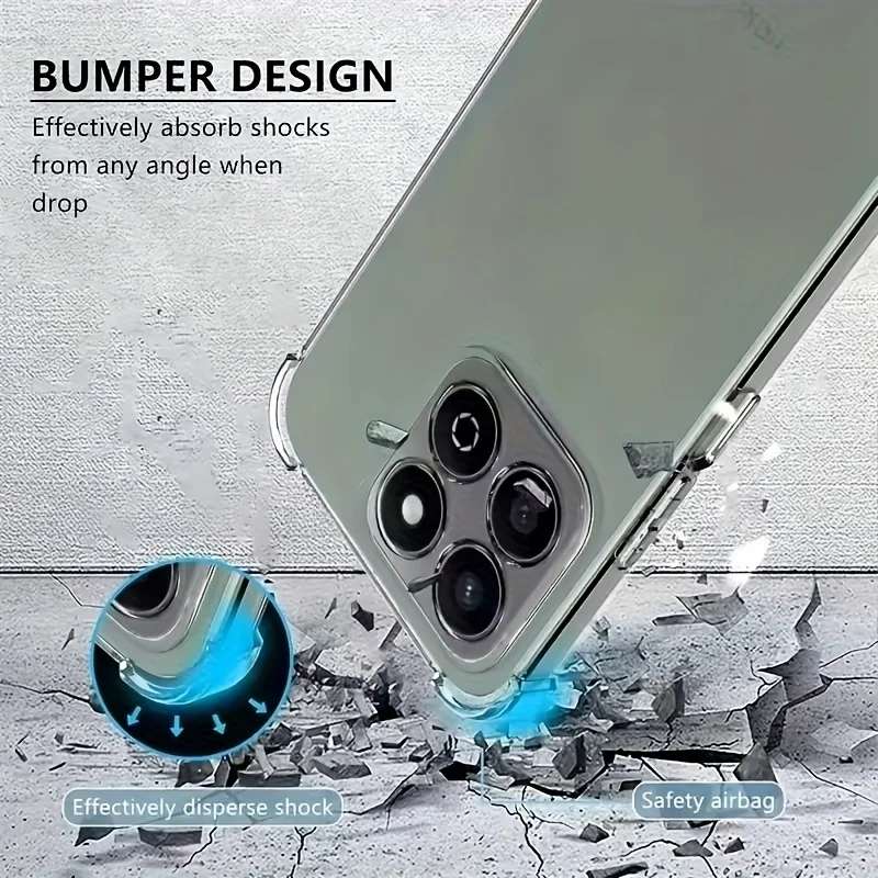 Clear Soft Silicone Back Cover - Transparent Phone Case