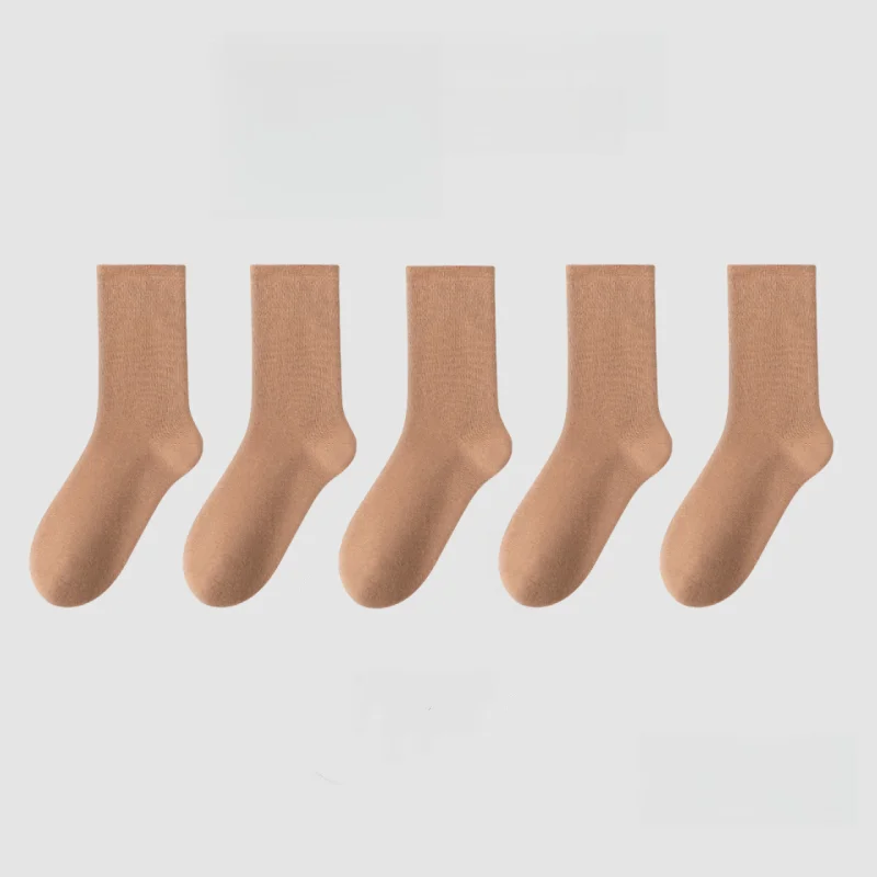 5 Pairs Brown