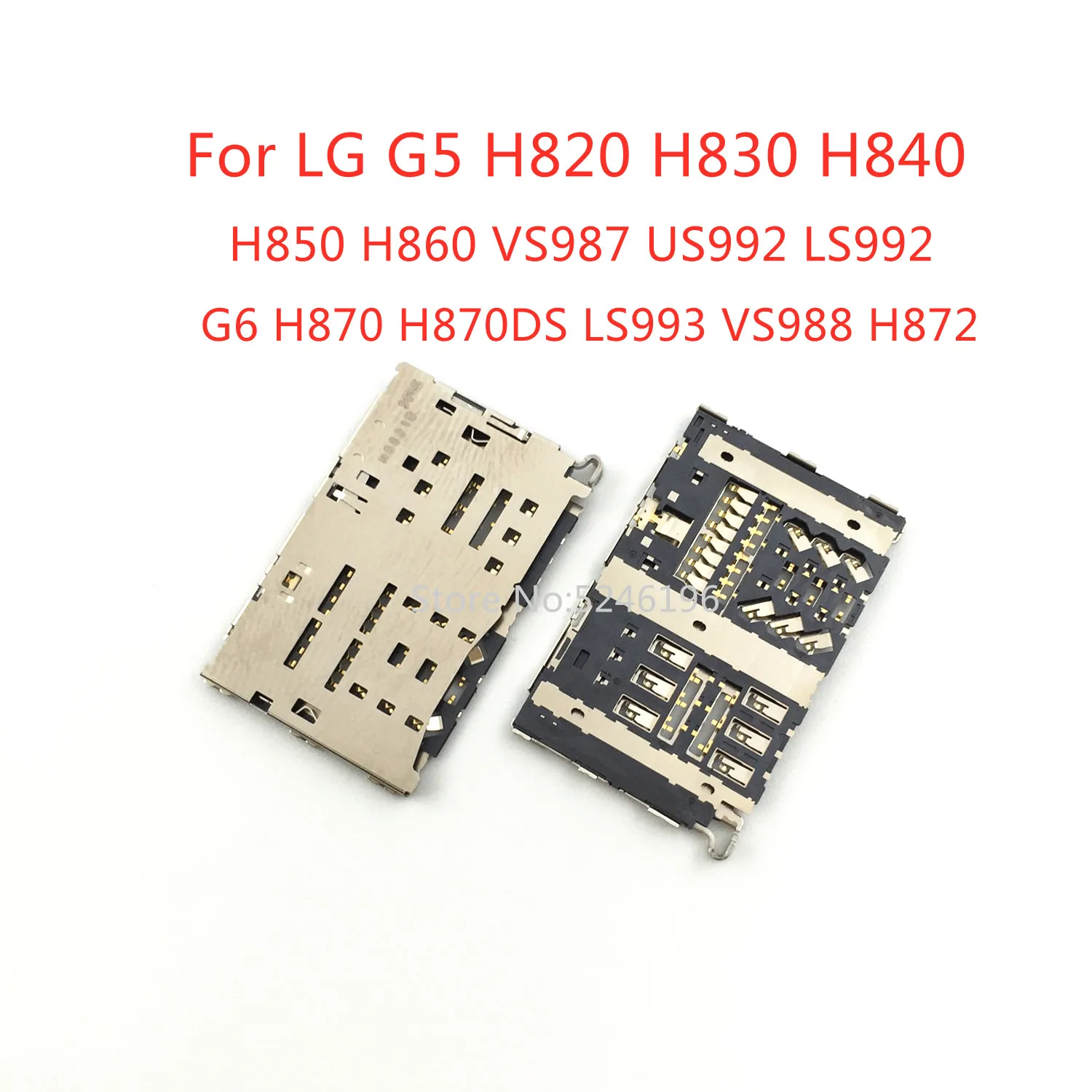

2-10pcs Original Sim Card Reader Tray Slot For LG G5 H820 H830 H840 H850 H860 VS987 US992 LS992 G6 H870 H870DS LS993 VS988 H872