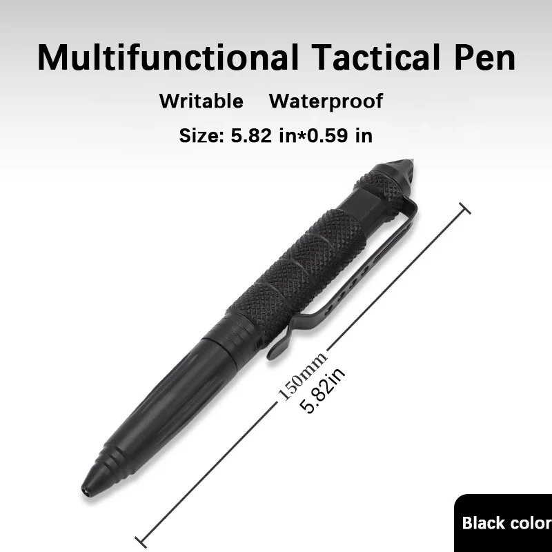 Tactical Pen Multifunctional Outdoor Portable Tungsten Steel Protective Window Men Women Wolf Body