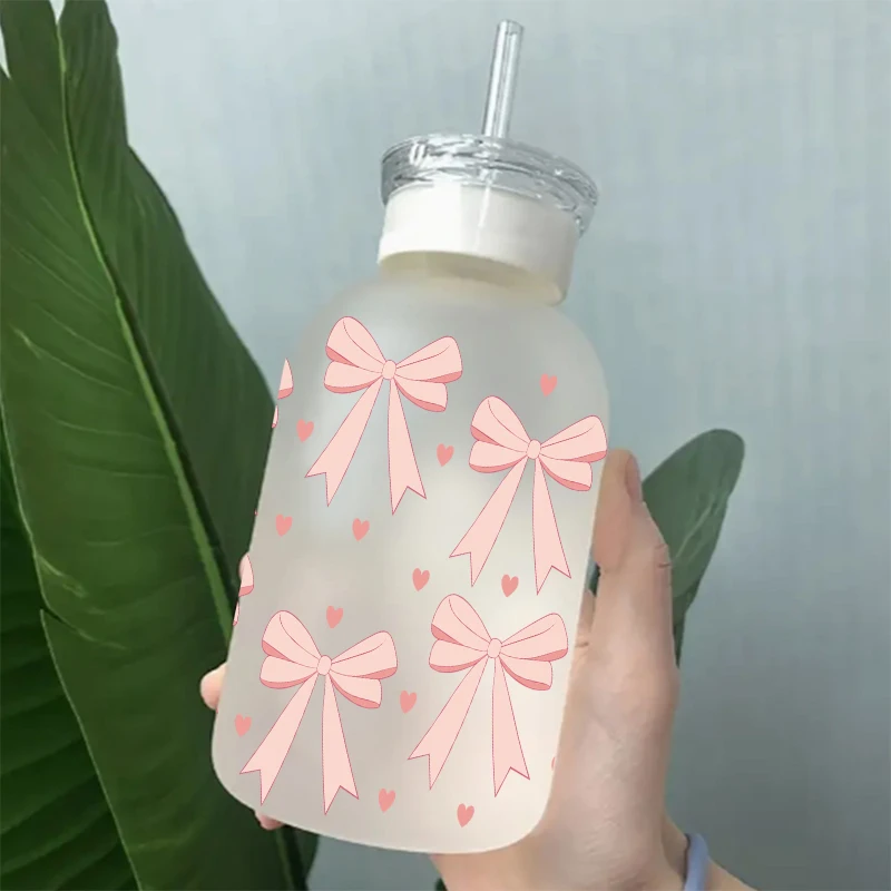 UV DTF Transfer Sticker Valentine's Day DIY Waterproof Decals For 16oz Libbey Glasses Wraps Bottles Cup Can