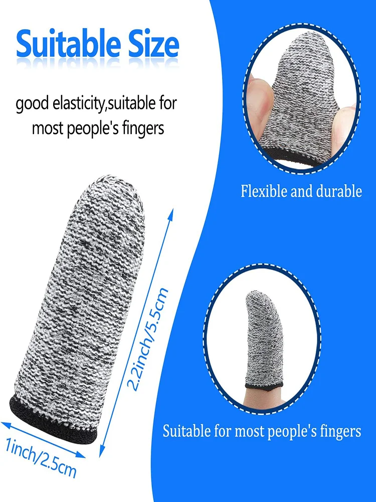 5/10Pcs Anti-cut Finger Protector Finger Cover Kitchen Tool Thumb Knife Picker Finger Cover F Protection Cutting Finger Gadgets 3