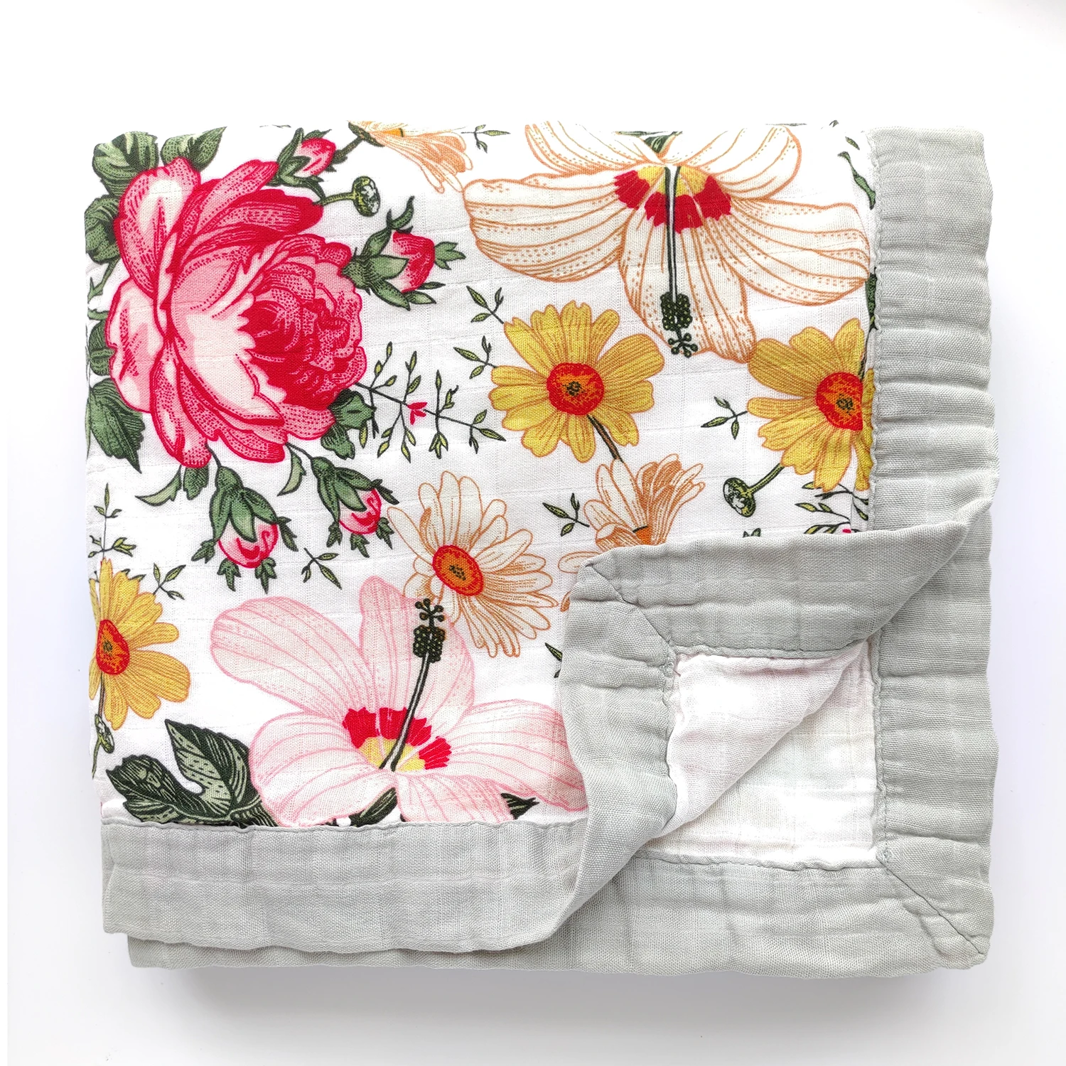 2 Layer Bamboo Cotton Baby Blanket Swaddle For Infant Baby Bedding Swaddle Bath Towel Blanket For Newborns