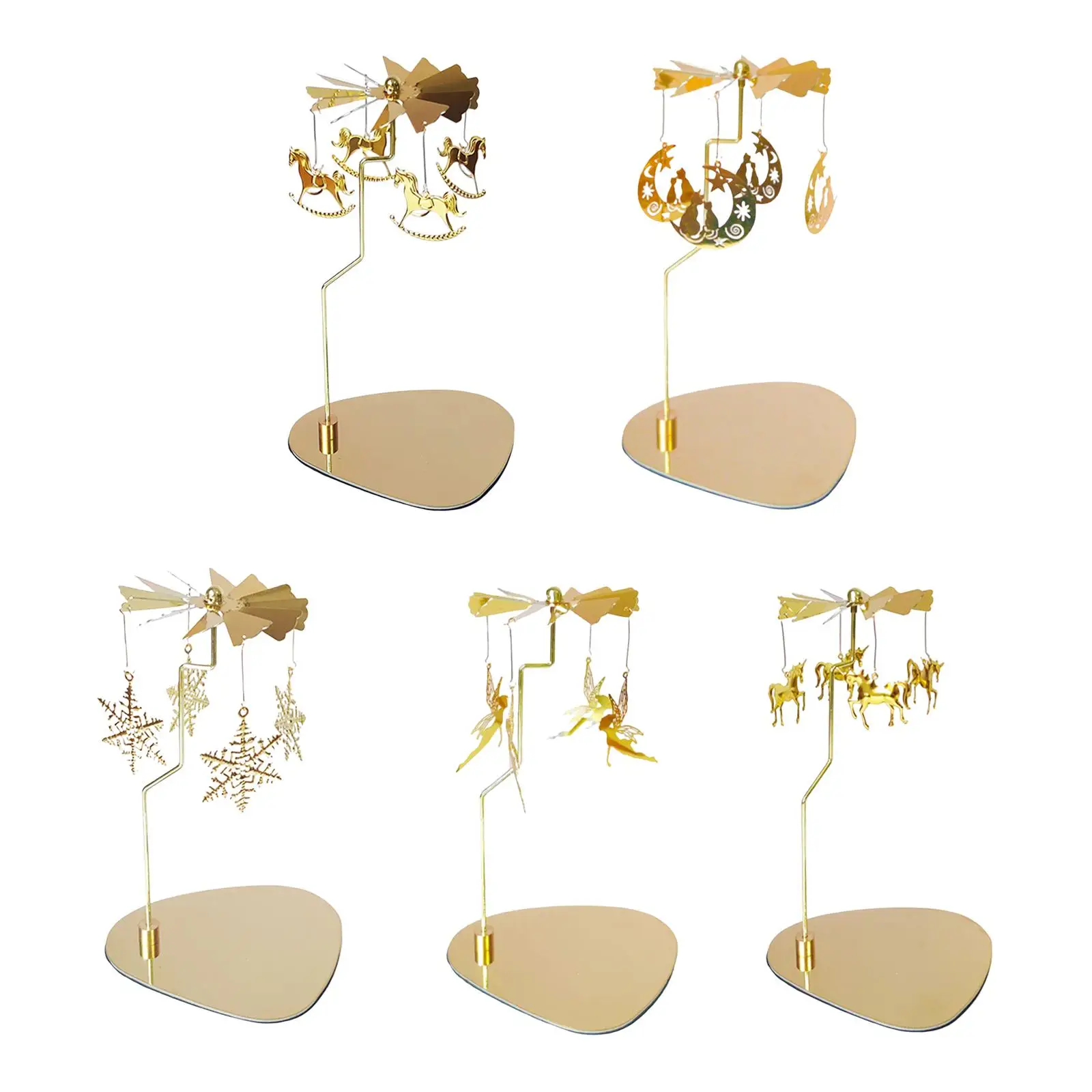 회전 캔들 홀더, Aureate 금속, 저녁 분위기, 실내 장식 Best5 회전 캔들 홀더, Aureate 금속, 저녁 분위기, 실내 장식 Best5