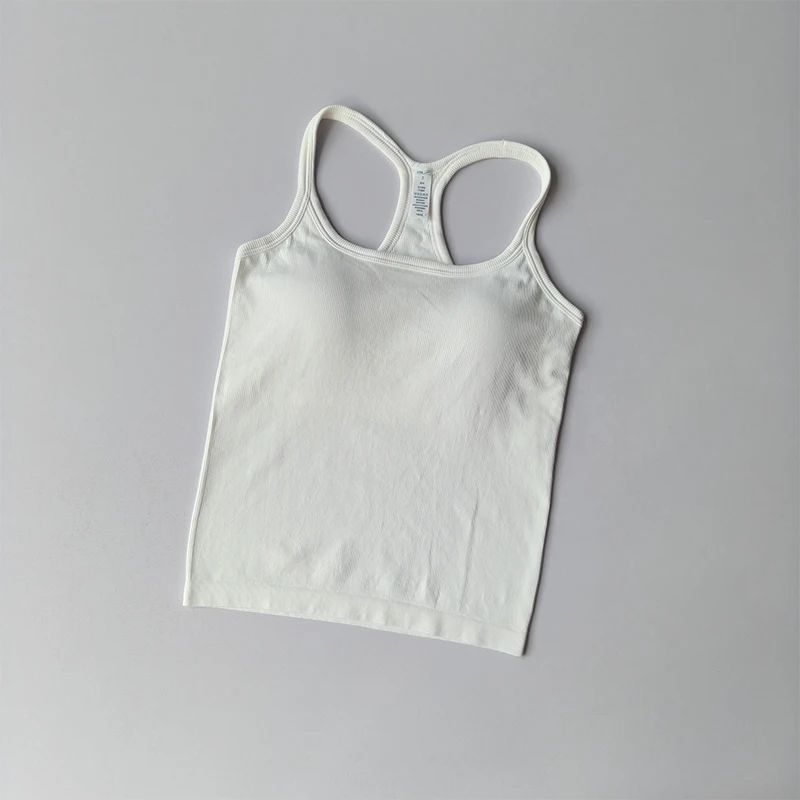 Yoga Suit Sports Underwear Women Shockproof Gathering Fitness Small Suspender I-shaped Slim Running Outside Wearing Pilates Vest 5