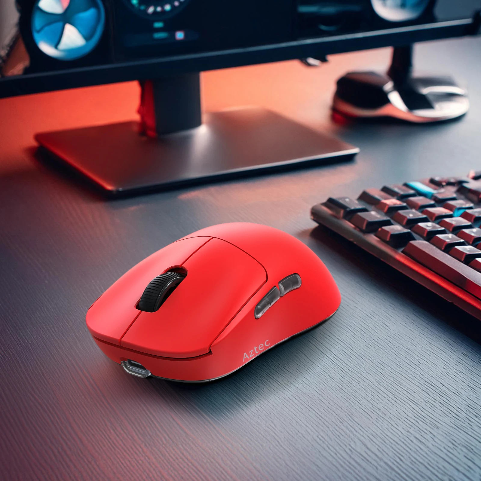 Wireless Gaming Mouse 55g 26000DPI PAW3395 For Laptop PC