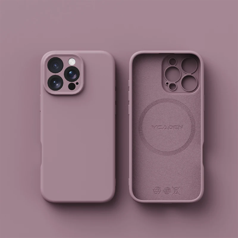 Luxury Liquid Soft Silicone Magnetic Case with MagSafe Wireless Charging Compatibility