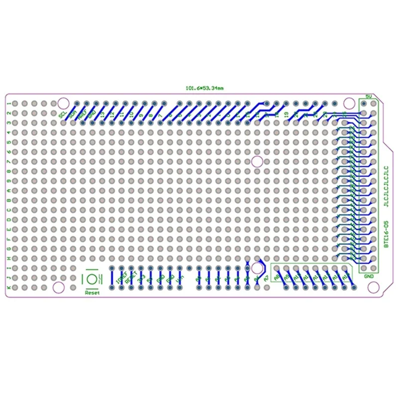 2560 쉴드 보드 DIY용 프로토타입 PCB