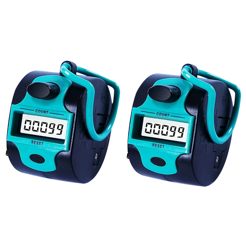 

2X Counter Electronic Clicker Manual Digital Stitch Counter Finger Ring Mechanical Handheld Counter For Row People Golf