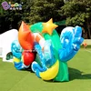 Theme Park Equipment 6x2.5m Inflatable Background Wall For Decoration Kids Summer Party Blow Up Ocean Backdrop Balloon Toys 6