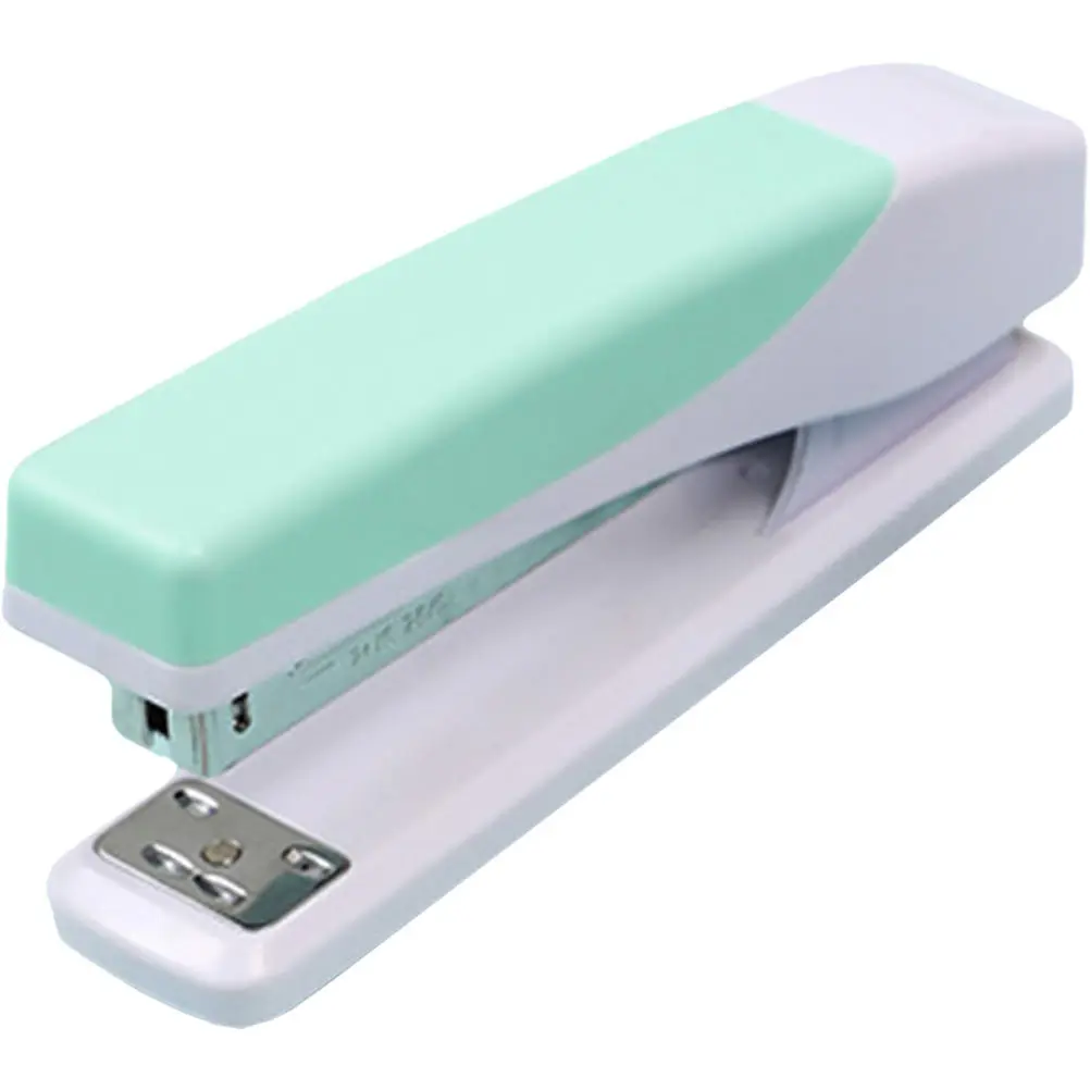 투톤 노동 절약형 스테이플러 대용량 휴대용 데스크탑 스테이플러 다기능 사무용 바인딩 도구 학교 가정용