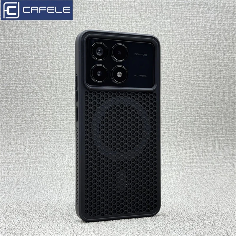 Magnetic Cooling Honeycomb Mesh Shockproof Bumper Case