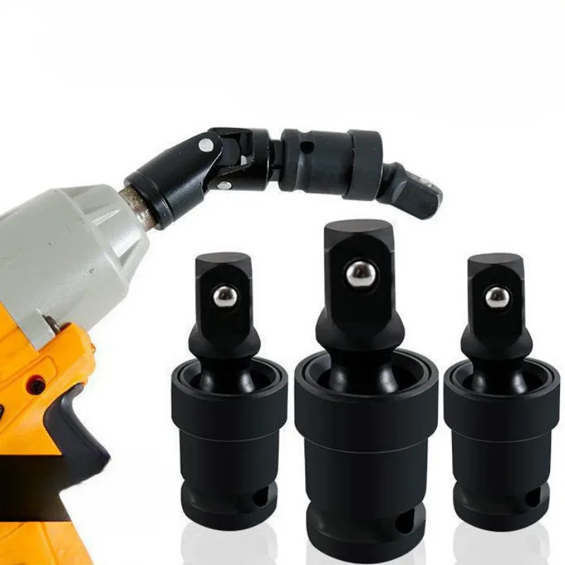 Pneumatic Air Cannon Universal Joint 360&deg; Rotary Swivel Socket Extension Set for 1/2" 3/8" 1/4" Drive
