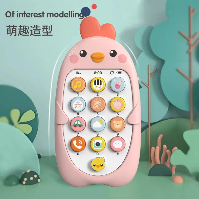 Baby Phone Toys with Musical LED Light Sound Teething Mobile Phone Toy Early Educational for Babies Play and Learn for Toddlers 3