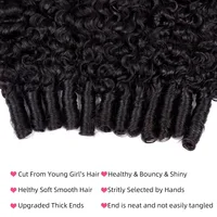 Extensions de cheveux humains bouclés birmans, qualité cheveux humains, ondulations profondes, mèches brutes, double tirage, extensions de cheveux vietnamiens 4