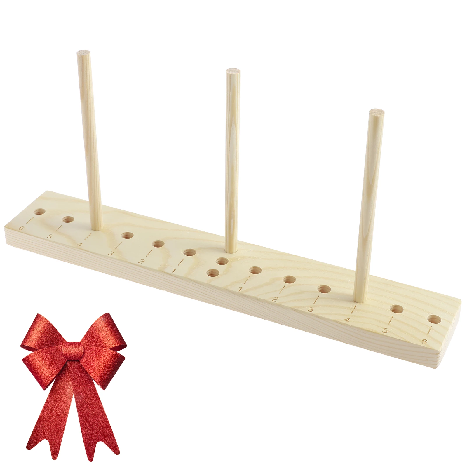 Wooden Multi-Size Bow Maker for DIY Crafts and Christmas Decorations