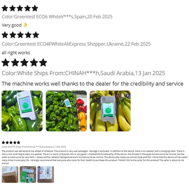 Greentest ECO 6 คุณภาพน้ํา TDS เครื่องตรวจจับรังสีการตรวจจับห้องครัวผลไม้ผักเนื้ออาหารความปลอดภัย Nitrate Tester 6