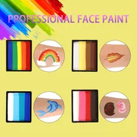 Bowitzki Professional Face Paint Kit For Kids Adults Facial Paint Set One Stroke Split Cake Palette Body Paint Hypoallergenicity 2