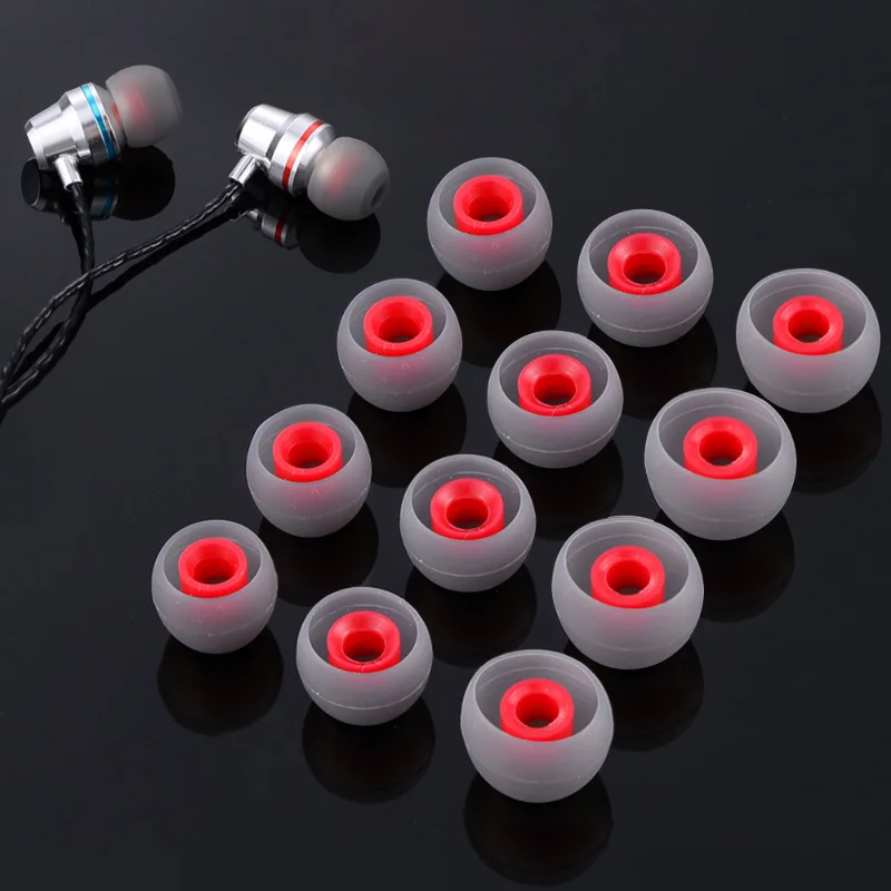 Universal Silicone Ear Tips - Soft Replacement Earbuds