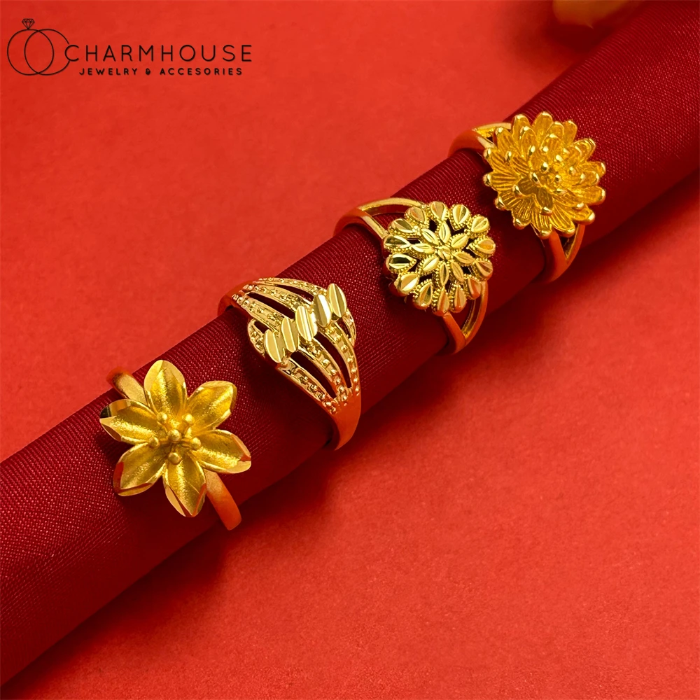 Daily wear heart designed Gold Rings - PC Chandra