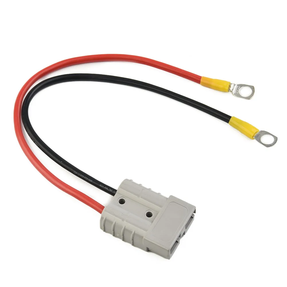 

12AWG 50Amp Connector Plug Extension Cord 12AWG 50A Lead To Lug M8 Terminal Battery Charging Connector Cable 30/50/100cm