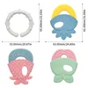 Baby Soft Rubber Rattle Fruit Style Teether Toy Newborn Food Grade Silicone Teethers Infant Training Bed Toy Kids Chewing Toys 5