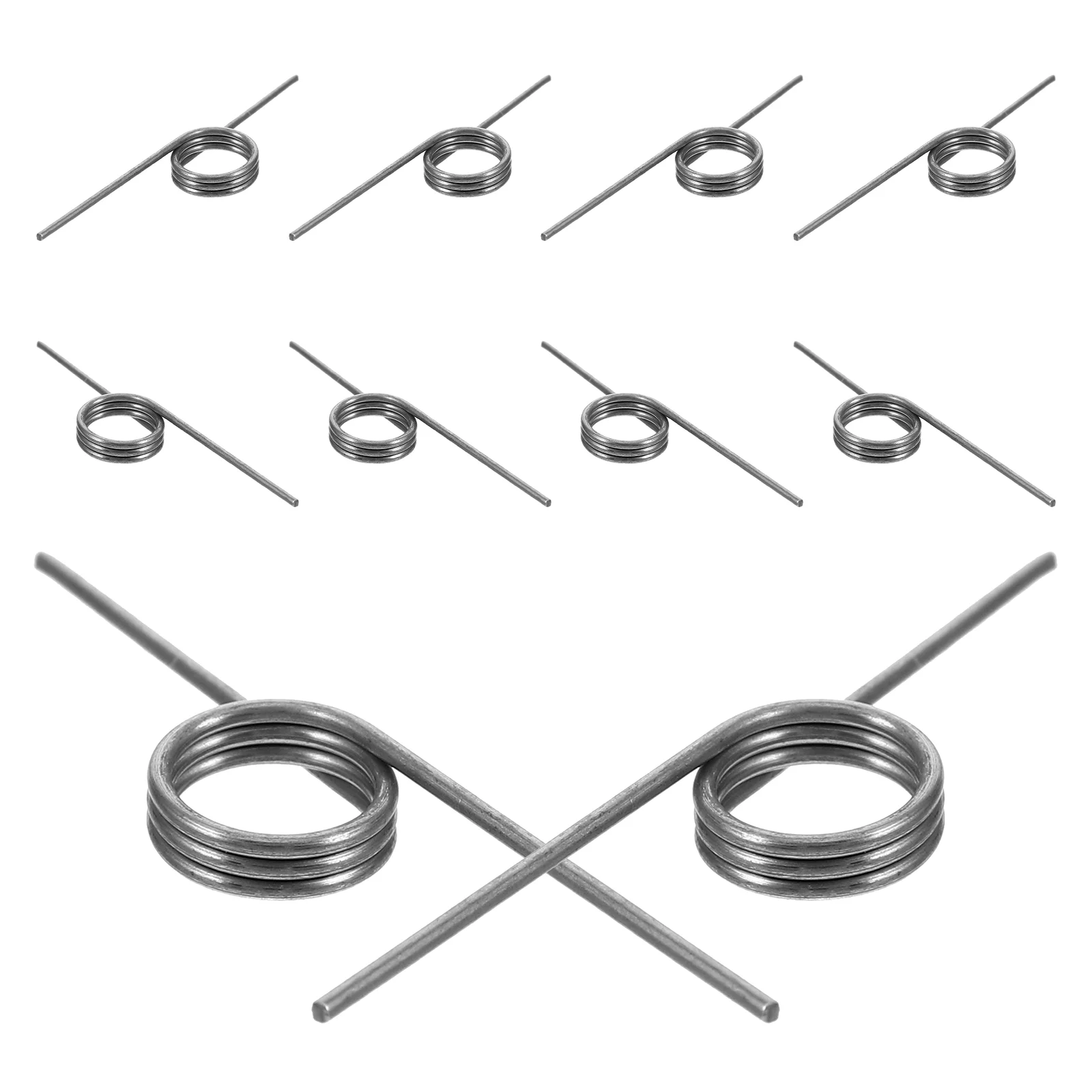 10 Pcs Replace Trash Can Accessories Springs Stainless Steel Metal Torsional Lid