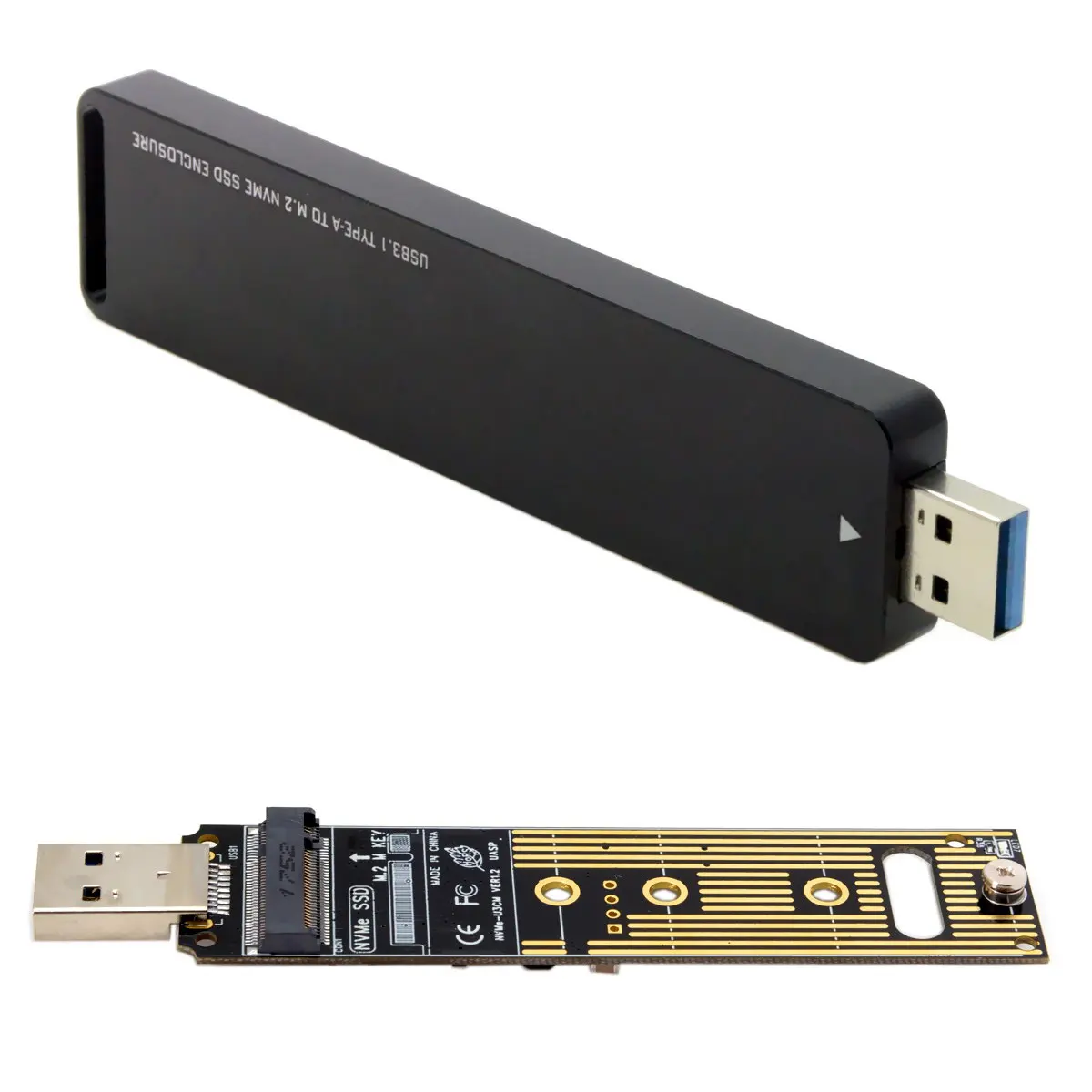Cablec NGFF USB 3.0-NVME M-Ű M.2 NGFF SSD  PCBA  , ÷ ũ ̽ 
