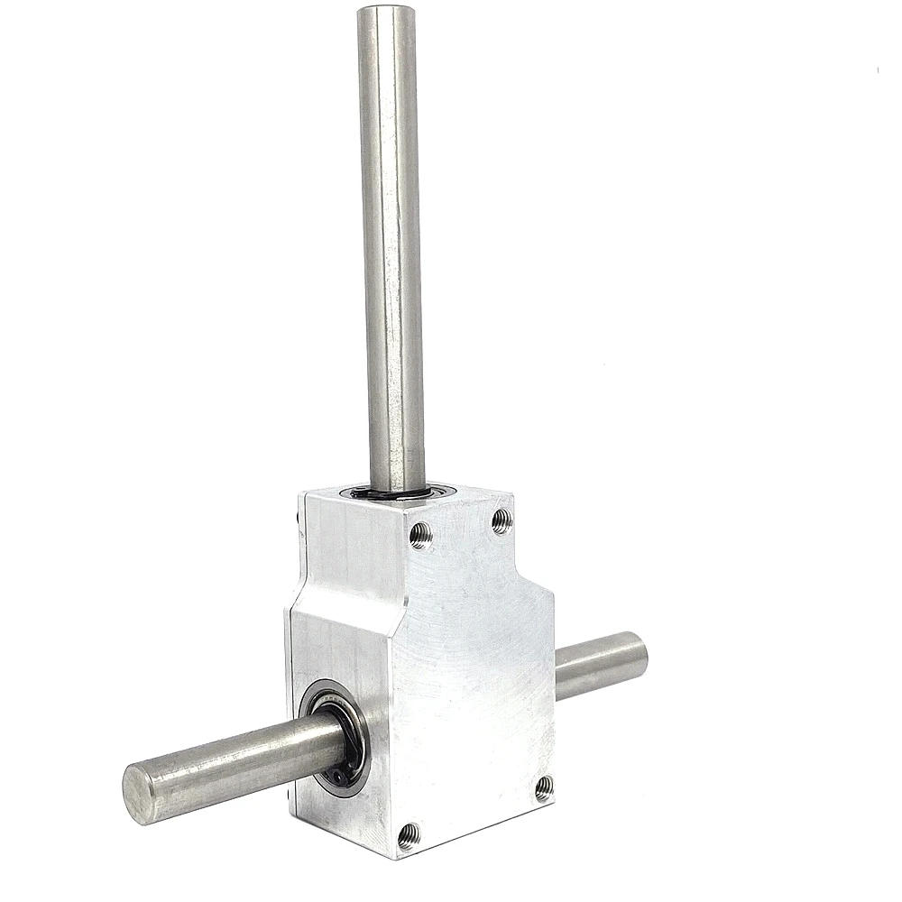 1:1 90&deg; Reversing Angle Device Spiral Bevel Gearbox Reducer Assembly Small Reducer Dual-shaft 8MM/10MM
