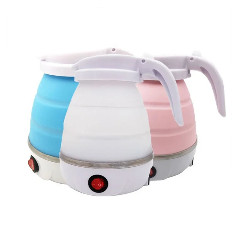 Foldable And Portable Teapot Water Heater 600ML Household Travel Electric Water Kettle 220V Kitchen Appliances Water Boiling Pot 3