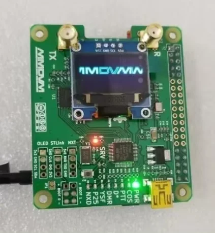 Finished V1.3 MMDVM_HS_Dual_Hat Duplex Hotspot + Raspberry pi zero W +OLED +Antenna + 16G SD card metal Case