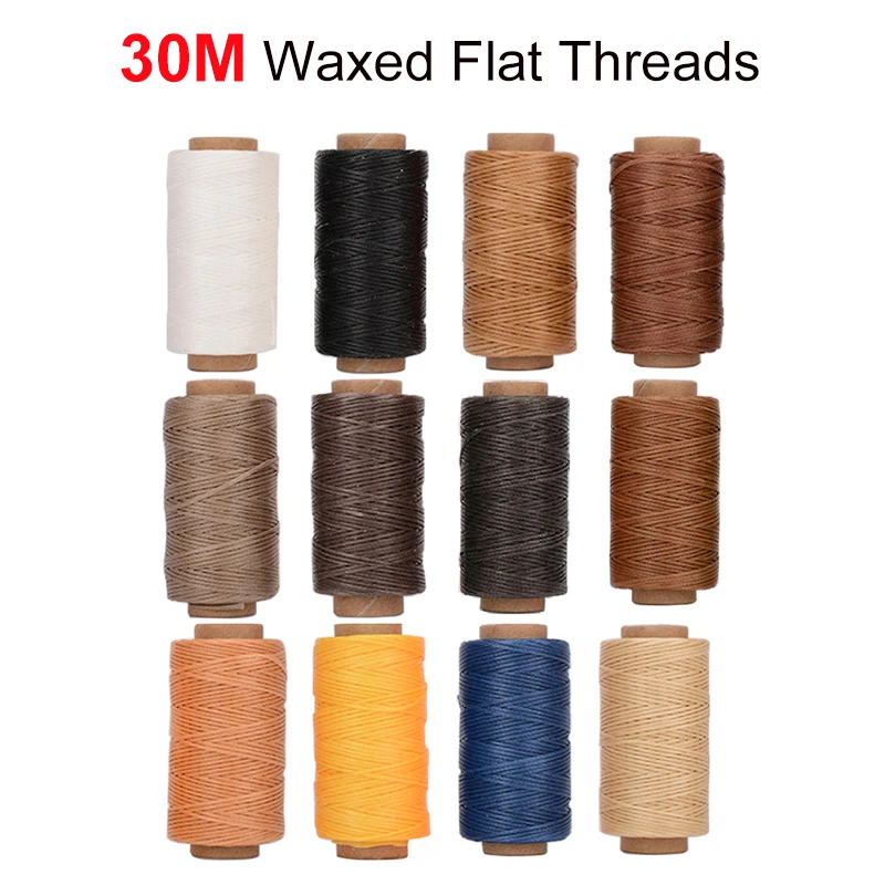 Description Picture 6 of itemHand Sewing Tools for Leather 30M Waxed Thread Stitching Needles Yarn Scissors Sewing Awl Leather Working Shoes Repair Tools