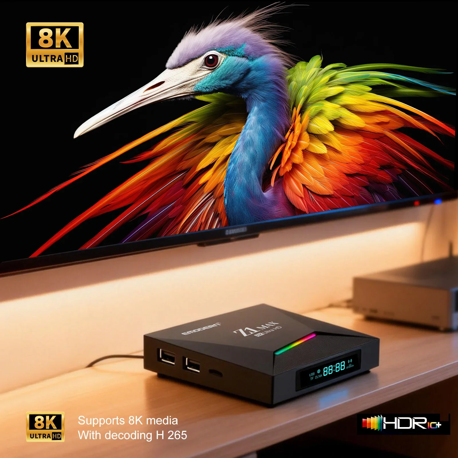 その他 Android TV box Z1 Max TV Box Android 15 iptv Allwinner H618 Quad Core 4G 5G Dual