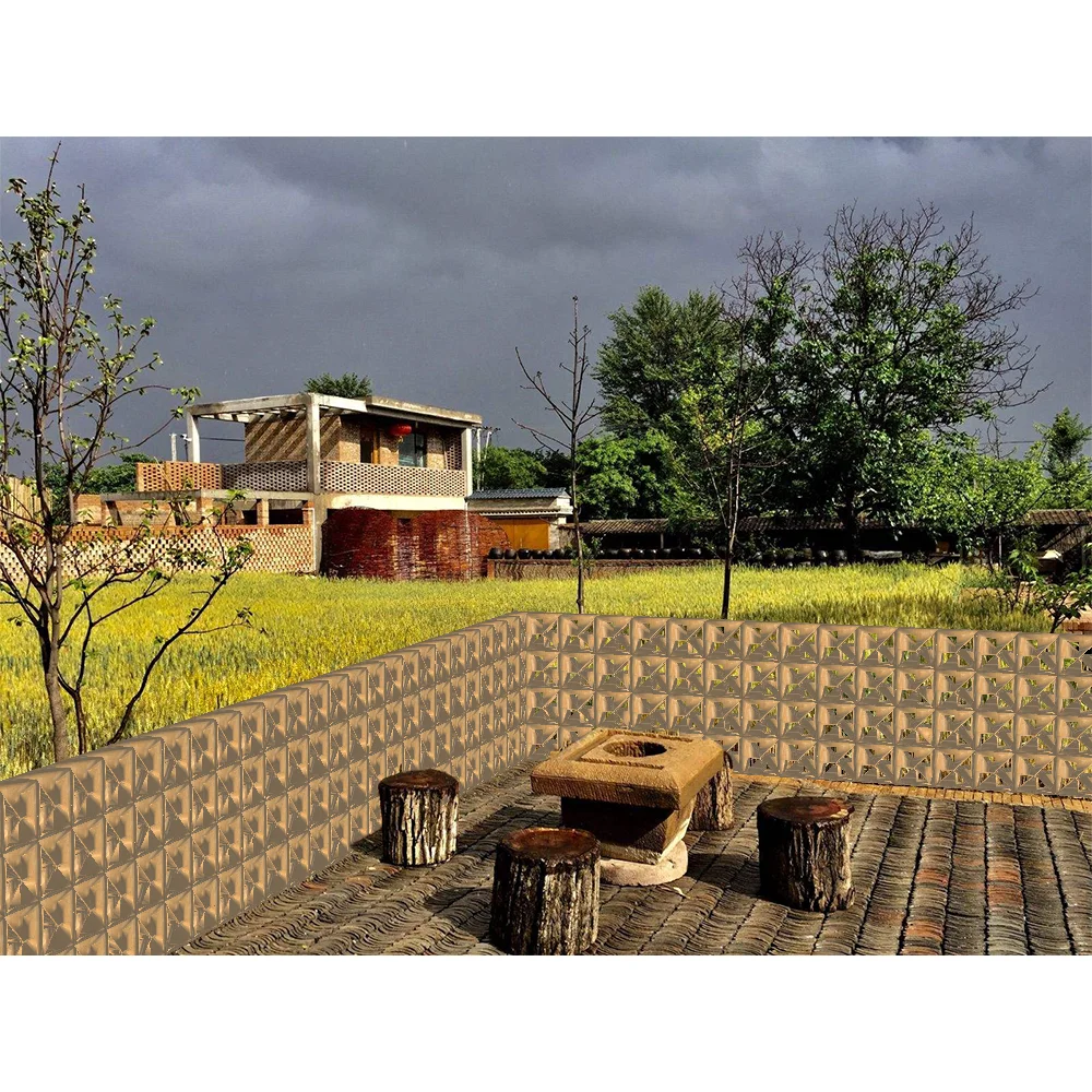 20 20cm Foaming Ceramic Brick Wall Plastic Mold Brick Hollow Decorative New Celebrity Cement Hollow