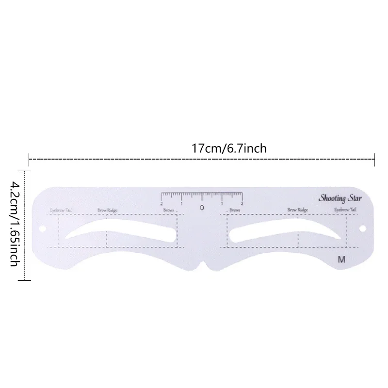 Description Picture 6 of itemThe New Fixed PVC Eyebrow Shaper Template Can Be Reused With High-quality Stickers For Elegant Eyebrow Makeup Tools 6PCS