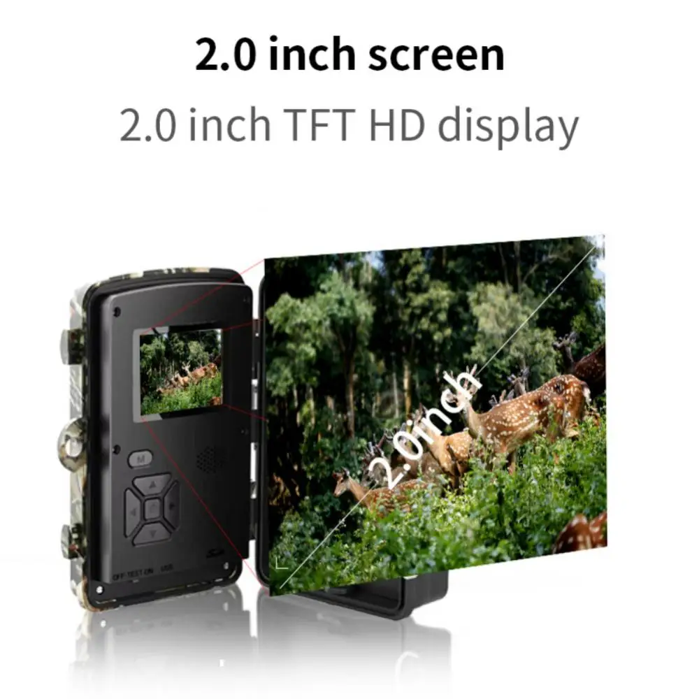 

Hunting Trail Camera 16MP 1080P 940nm Infrared Night Vision Motion Activated Trigger Security Cam Outdoor Wildlife Photo Traps