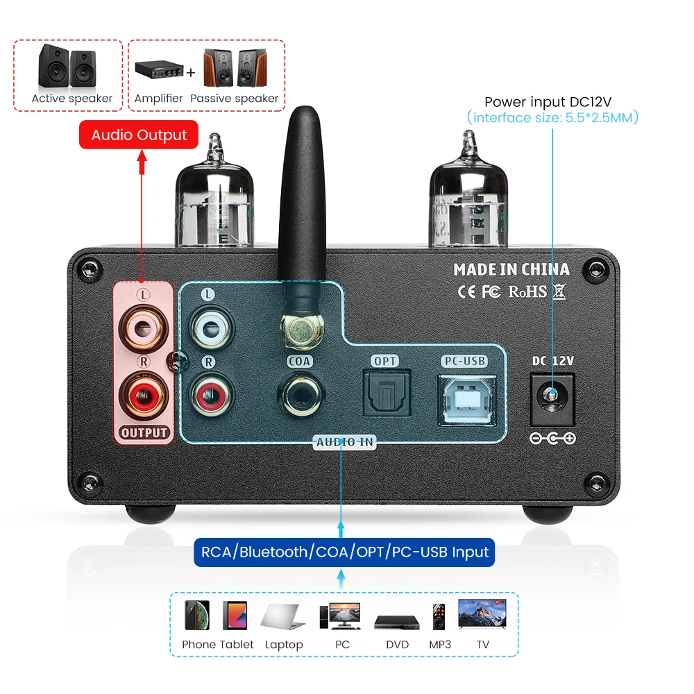 미니 하이파이 USB DAC 헤드폰 앰프, 블루투스 QCC3031 aptX 동축 OPT PC-USB 리모컨, T10 디코더, 신제품