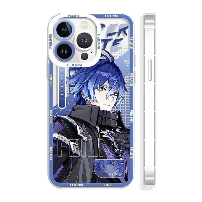 Genshin Impact Soft TPU Phone Case Featuring Xiao, Columbina, HuTao, and Furina