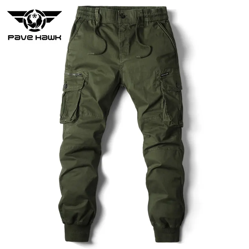 

Men Cotton Cargo Pants New Tactical Pantalones Hombre Spring Autumn Multiple Pockets Hiking Camping Mountaineering Trousers
