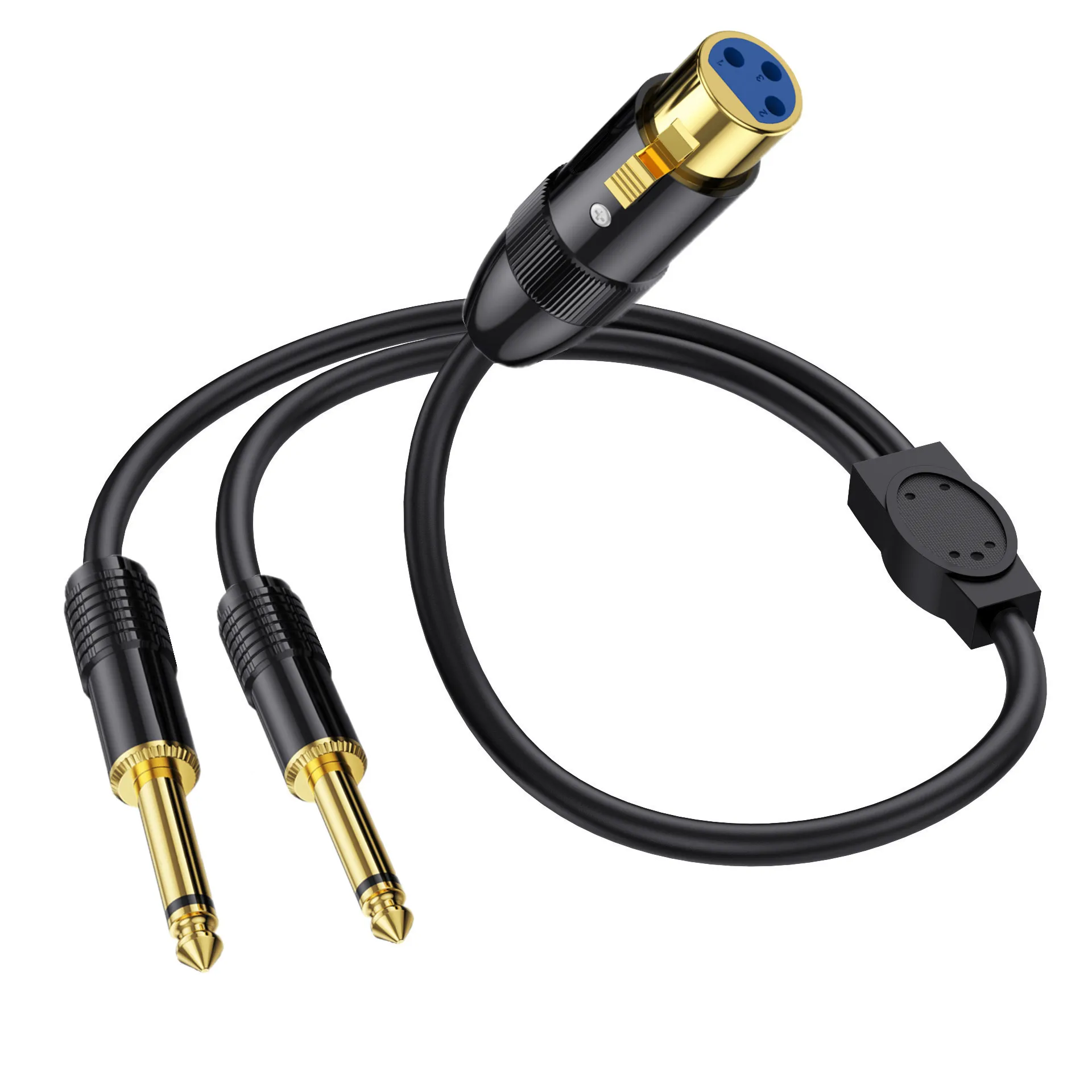 Premium XLR to Dual 1/4 Y Splitter Audio Cable Adapter