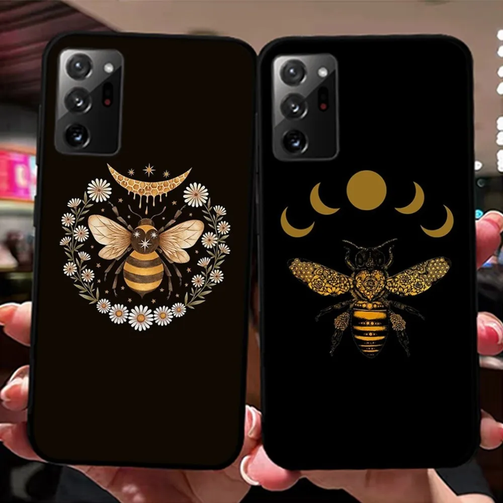 

cartoon Bee Art Print Phone Case For Samsung Note 8 9 10 20 pro plus lite M 10 11 20 30 21 31 51 A 21 22 42 02 03