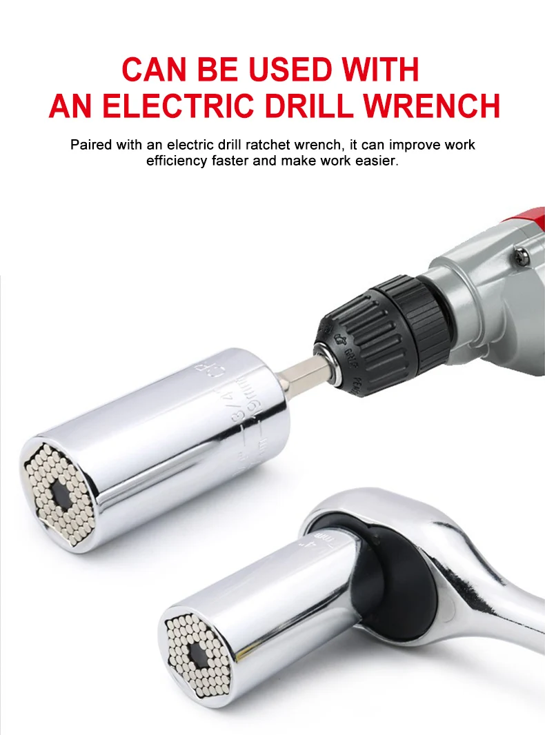 Multifunctional Magic Socket Wrench Extension Rod Electric Hand Drill Screw Tool Set Image 3
